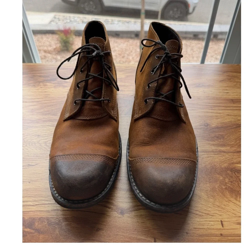 Timberland Men's Earthkeepers City Premium Brown Leather Cap Toe Boots